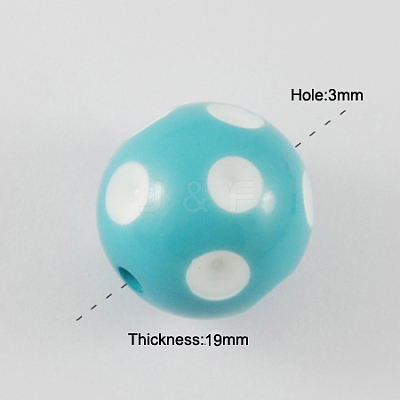 Chunky Bubblegum Acrylic Beads SACR-S146-20mm-06-1