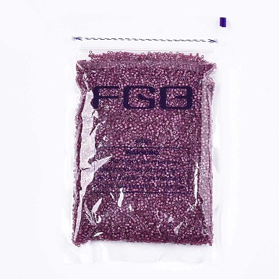 FGB 11/0 Grade A Baking Paint Glass Seed Beads SEED-S030-1147-1