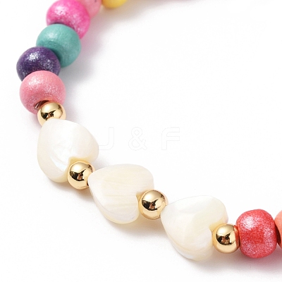 Stretch Kids Bracelets BJEW-JB05787-02-1