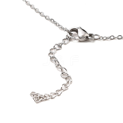Non-Tarnish Stainless Steel Pendants Necklaces NJEW-K267-01G-P-1