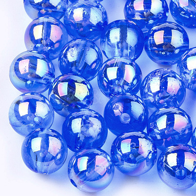 Transparent Plastic Beads OACR-S026-6mm-02-1