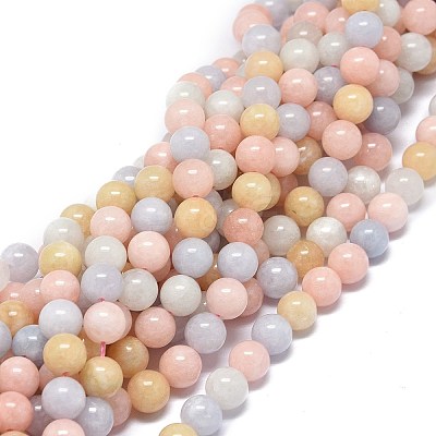 Natural White Jade Imitation Morganite Beads G-O201A-04B-1-1