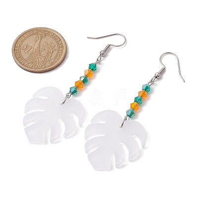 Blank Acrylic Dangle Earrings EJEW-JE05665-03-1