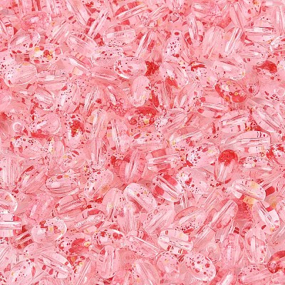 Baking Paint Transparent Glass Beads DGLA-T004-06G-1