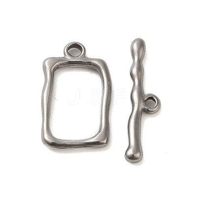 Non-Tarnish 304 Stainless Steel Toggle Clasps STAS-Q324-03P-1