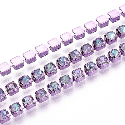 Iron Rhinestone Cup Chains CH-T006-05A-04-1