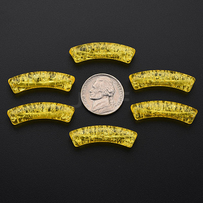 Transparent Crackle Acrylic Beads CACR-S009-001A-N81-1