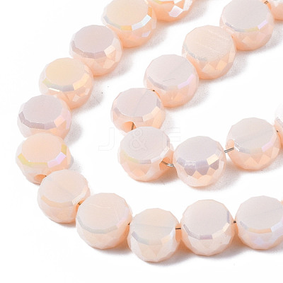 Electroplate Glass Beads Strands EGLA-Q125-002-A06-1