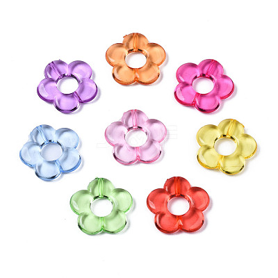 Transparent Acrylic Beads Frames X-MACR-S296-32-1
