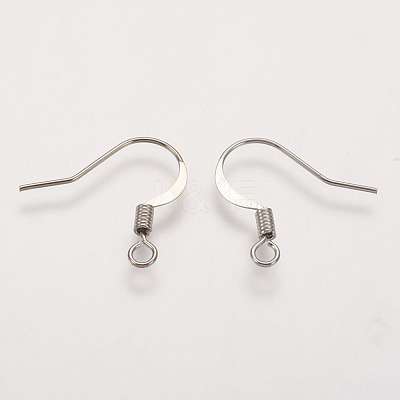 Brass French Earring Hooks KK-Q366-P-NF-1