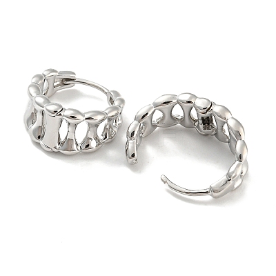 Brass Hoop Earrings EJEW-G363-13P-1