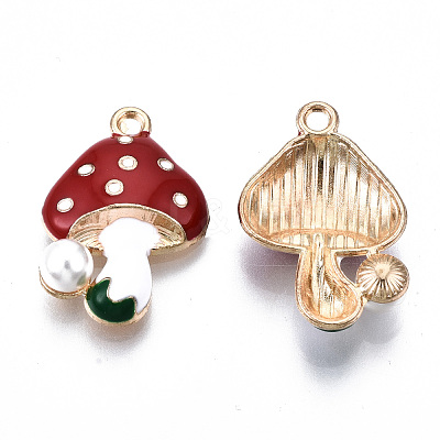 Eco-Friendly Alloy Enamel Pendants X-ENAM-Q437-045-NR-1