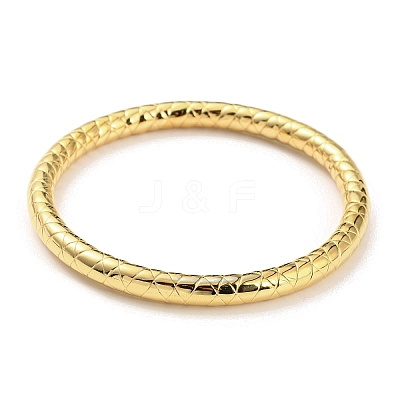 304 Stainless Steel Grooved Bangles BJEW-G686-03G-1