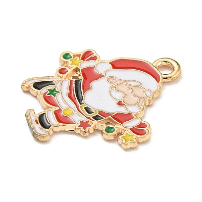 Christmas Theme Alloy Enamel Pendants ENAM-I060-01A-1