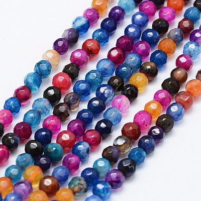 Natural Agate Beads Strands X-G-E469-12G-1