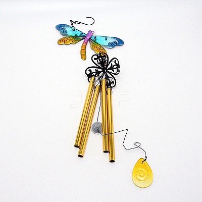 Iron Dragonfly Wind Chime Kit HJEW-TAC0008-02-1