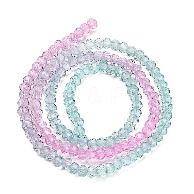 Transparent Painted Glass Beads Strands DGLA-A034-T2mm-A10-1
