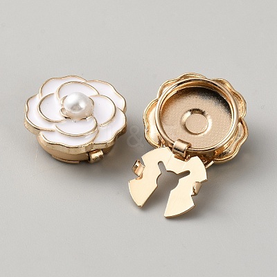 Flower Alloy Resin Cufflinks FIND-WH0366-156G-01-1