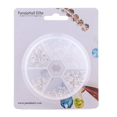 5 Style Brass and Plastic Ear Nuts KK-PH0016-01S-1