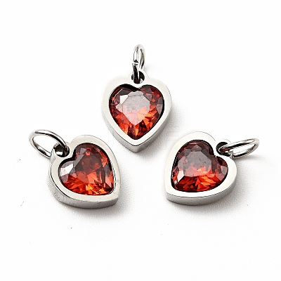 304 Stainless Steel Pendants STAS-D189-06P-07-1