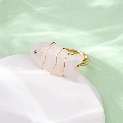 Gemstone Rings RJEW-P161-01G-M-1