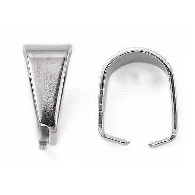 Tarnish Resistant 304 Stainless Steel Snap on Bails LS-STAS-R048-10x7mm-1