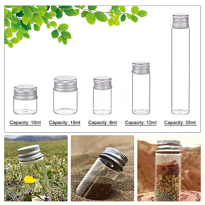 Glass Empty Cosmetic Containers CON-WH0084-43C-1