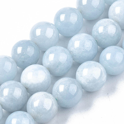 Natural Chalcedony Beads Strands G-S333-10mm-004-1