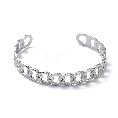 304 Stainless Steel Cuff Bangles BJEW-A160-02P-1