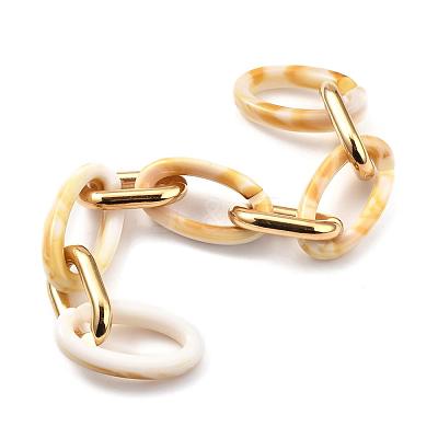 Handmade CCB Plastic Cable Chains AJEW-JB00710-02-1