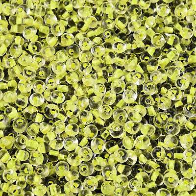 6/0 Inside Colours Transparent Glass Seed Beads X1-SEED-T007-07C-1