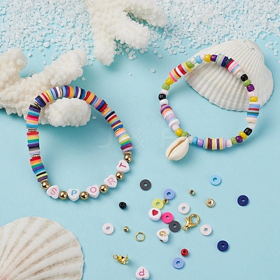 DIY Jewelry Making Polymer Clay Beads Kit DIY-YW0004-77-1