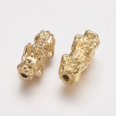Real 24K Gold Plated Alloy Beads X-PALLOY-L205-06A-1