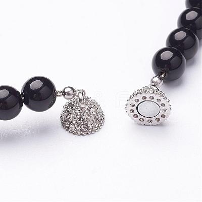 Natural Amethyst and Mixed Gemstone Beaded Necklaces NJEW-JN01753-03-1