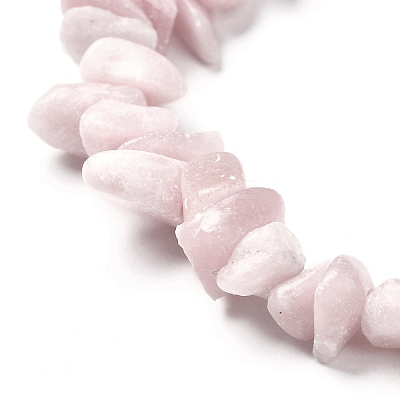 Natural Pink Opal Chip Beads Stretch Bracelets BJEW-JB06618-1