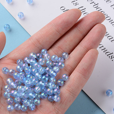Transparent Acrylic Beads X-MACR-S370-B6mm-749-1