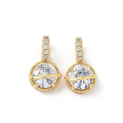 Brass Micro Pave Cubic Zirconia Pendants KK-Z139-04G-03-1