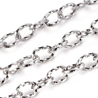 Tarnish Resistant 304 Stainless Steel Cable Chains CHS-L019-02P-1