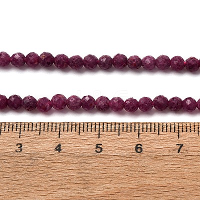 Natural Ruby Beads Strands G-A276-C10-4mm-1