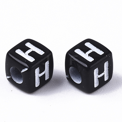 Opaque Acrylic Beads SACR-N002-01H-1
