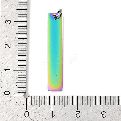 Ion Plating(IP) 304 Stainless Steel Pendants STAS-I311-14A-RC-1
