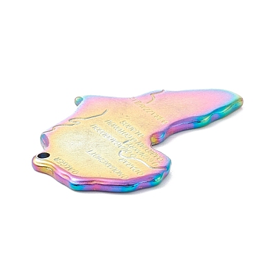 Ion Plating(IP) 304 Stainless Steel Pendants STAS-G176-10M-A-1