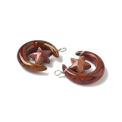 Natural Mookaite Pendants G-Z086-01P-15-1