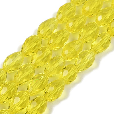 Transparent Glass Beads Strands EGLA-N013-T6mm-D26-1