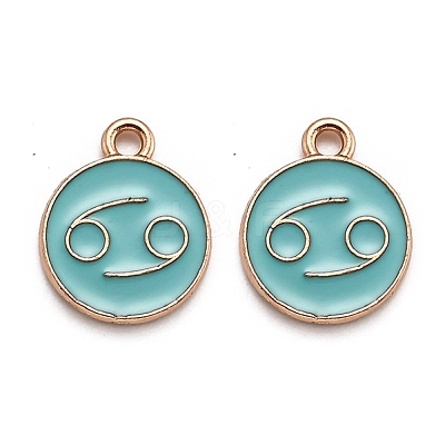 Alloy Enamel Pendants ENAM-S124-01B-13D-1