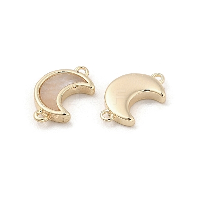 Natural White Shell Connector Charms KK-A207-04G-1