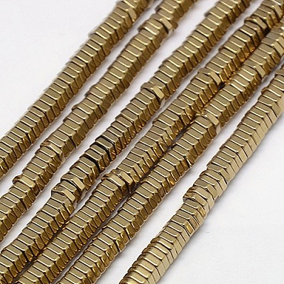 Electroplate Non-magnetic Synthetic Hematite Beads Strands G-J165-2mm-05-1
