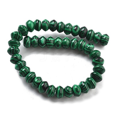 Synthetic Malachite Beads Strands G-P559-A04-01-1