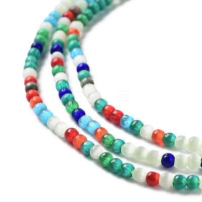 Cat Eye Beads Strands EGLA-N002-001N-1