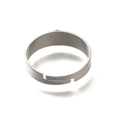 316 Surgical Stainless Steel Adjustable Ring Components STAS-F311-19P-1